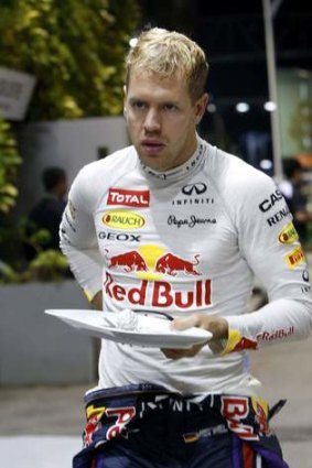 Chasing a fourth straight world title: Sebastian Vettel.