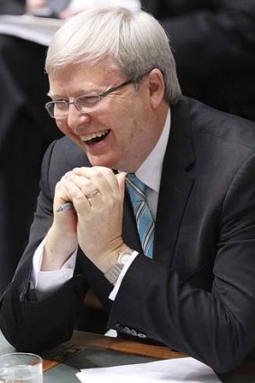 More loved outside the Labor party than within it: Prime Minister Kevin Rudd.