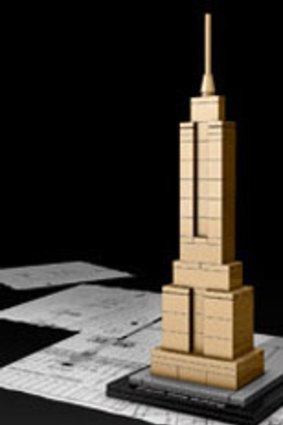 Tall order ... the Empire State Building model from the Lego Architecture consumer range.