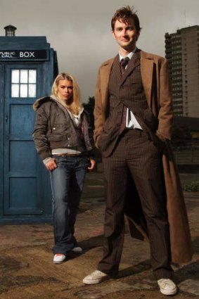 David Tennant, the 2006 incarnation of the good doctor, with co-star Billie Piper.
