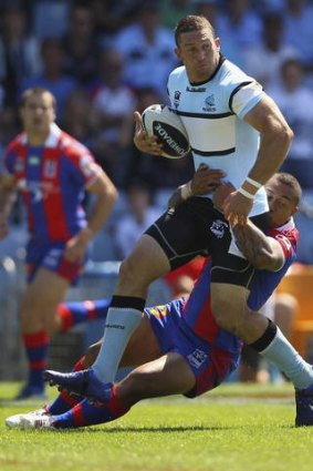 Late play ... Cronulla questioned the timing of Ben Pomeroy's two-week suspension on a shoulder charging rap.