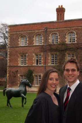 Chris and Sophie Atkinson, of Geelong, attend Jesus College, Cambridge.