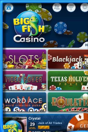 A screengrab of the Big Fish Casino application.