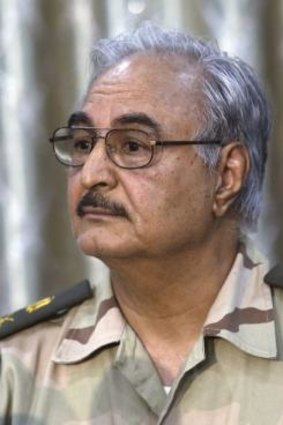 Mysterious figure: Militia leader and former general Khalifa Haftar, who returned from exile in the United States during Libya's 2011 revolution.