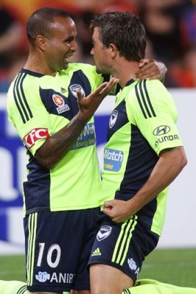 "Just because these two guys are on the list doesn't mean they wil be included in the final selection" ... Socceroos coach Holger Osieck on Archie Thompson, left, and Harry Kewell.