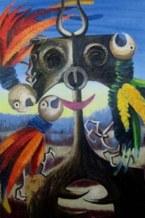 Oils ain’t oils: <i>Faun and Parrot, 1967</i>, a fake attributed to Albert Tucker, is at the heart of the case brought by Louise McBride.