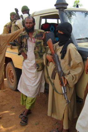 Islamist fighters, including a 13-year-old boy, in Douentza, Mali.
