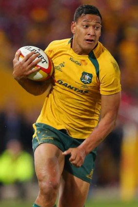 A rugby league player of the highest quality: Israel Folau.