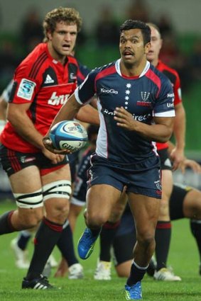 Sidelined superstar: Kurtley Beale has had little game time with the Rebels.