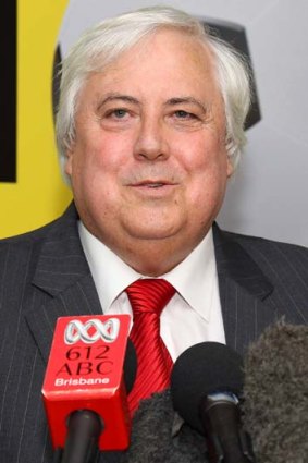 Billionaire mining magnate Clive Palmer.