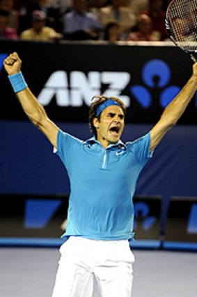 Roger Federer won his 16th major championship last night at Melbourne Park after beating Scot Andy Murray in straight sets.