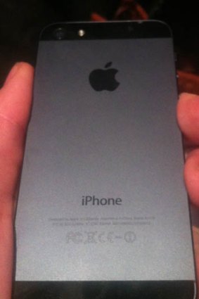 The back of the new iPhone 5.