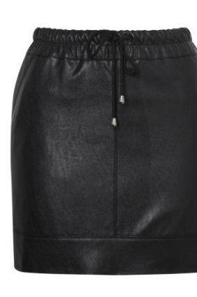 French Connection Leather Look skirt.