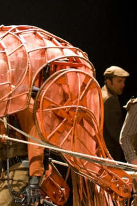Dave on stage as part of War Horse.
