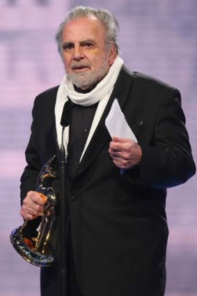 Maximilian Schell receiving his Lifetime Achievement award at the Bambi Awards 2009 show in Germany.