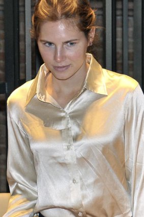 Appeal delayed ... Amanda Knox, imprisoned for 26 years for murder, appears in court yesterday.