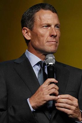Under pressure: Lance Armstrong.