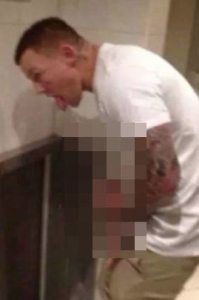 Todd Carney's infamous 'bubbling' photo.
