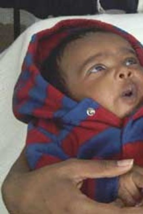 Baby Risen was born in April to Sri Lankan asylum seekers  at Sydney's  Villawood detention centre.