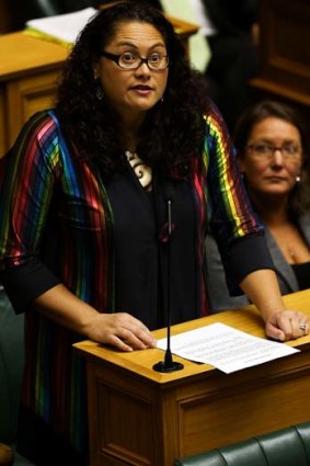 Trailblazer:  Labour MP Louisa Wall, who sponsored the bill, speaks during the third reading and vote.