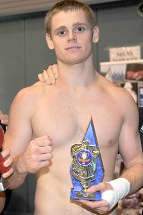 Sunshine Coast teenage boxer Alex Slade who collapsed into a coma during a State titles bout on the weekend.