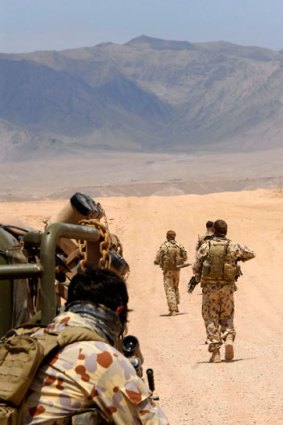 Australian soldiers in Afghanistan.