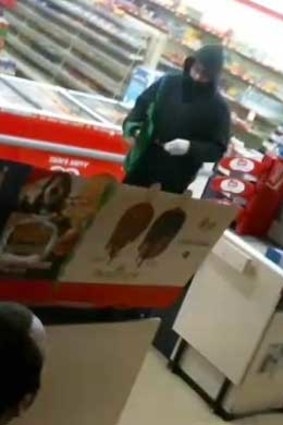 Police are looking for this man after the robbery on Thursday.