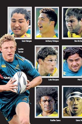 On notice ... Some of the Wallabies squad.