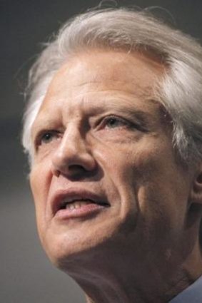 Dominique de Villepin says democracy cannot be imposed on a country.