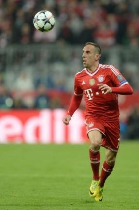 Bayern Munich's French midfielder Franck Ribery.