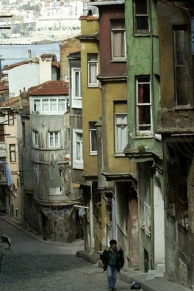 Off the map ... street life in Istanbul's Fener-Balat district.