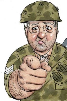 Attention &#8230; Jeremy Cooper believes national service is useful to focus young minds. <em>Illustration: John Shakespeare</em>