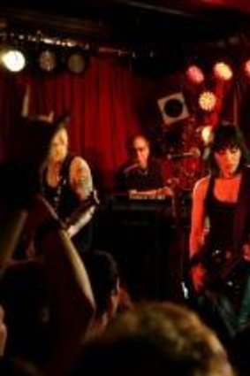Joan Jett and the Blackhearts playing at the Annandale Hotel in 2011.