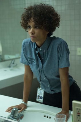Facing off: Halle Berry as emergency phone operator Jordan Turner in <i>The Call</i>.