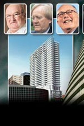 Who's who in the Tower of Power: (from left) trucking magnate Lindsay Fox, businessman Ron Walker, former Crown Casino owner Lloyd Williams and coal giant Sir Roderick Carnegie.