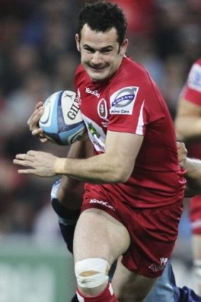 Jono Lance on the charge for the Reds in 2011.