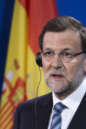 Spanish Prime Minister Mariano Rajoy at a news conference in Berlin this month.