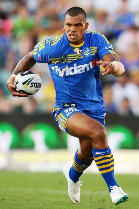 Front runner: Manu Ma'u of the Eels was strong throughout the opening round match against the Warriors.