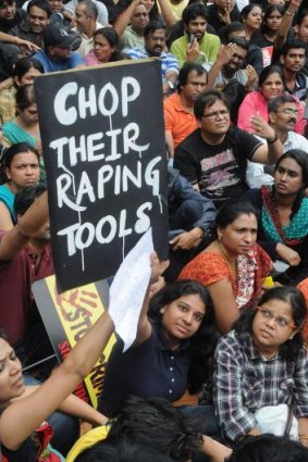 protest over rape