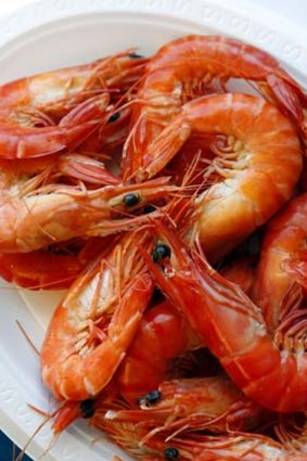 Presence of cholera bacteria ... the Australian Quarantine and Inspection Service rejected four shipments of cooked prawns from China and Thailand for failing to meet chemical and bacterial standards.