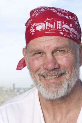 On the attack: Peter FitzSimons.