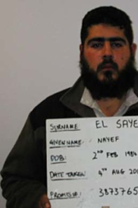 Convicted terrorist ... Nayef El Sayed.