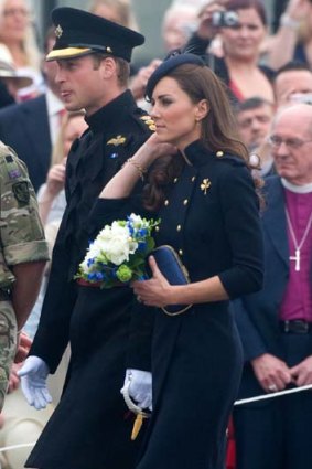 Prince William, Duke of Cambridge with his wife Catherine, Duchess of Cambridge.