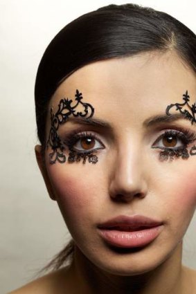 Paper lashes are things of wonder.<br>Model: Tanya from Viscious Models. <br>Hair and make-up: Yvonne Borland.