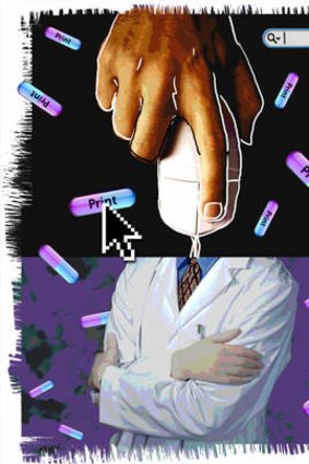 Electronic health records provide information quickly for doctors. Illustration: Simon Bosch.