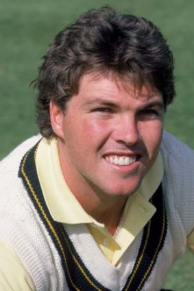 Greg Ritchie during the 1985 Ashes tour.