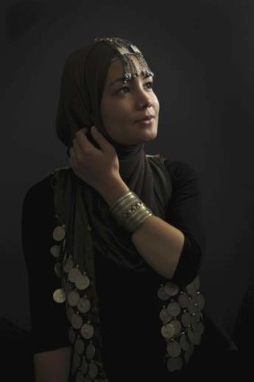 Heritage: Bibi Goul Mossavi wears jewellery that her mother left behind when she fled Afghanistan.