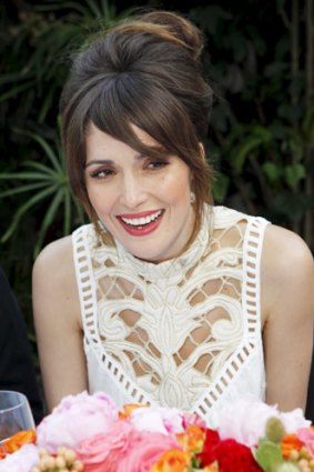 Rose Byrne ... hosted a poolside dinner in Los Angeles for the fashion launch.