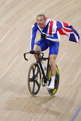 Third person: British Olympian Chris Hoy.