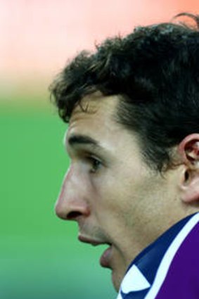 Billy Slater after the alleged biting incident.